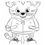 Tiger Daniel Coloring Pages Chrissie Tagged Cartoons Pbs Posted Kids sketch template
