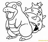 Slowbro Pokemon Coloring Pages Online Color Coloringpagesonly sketch template