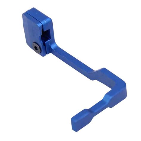 guntec usa ar  extended bolt catch release anodized blue tactical transition