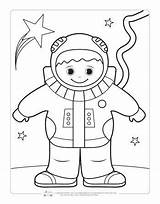 Coloring Space Pages Kids Astronaut Itsybitsyfun Sheets Children Printable Printables Choose Board sketch template