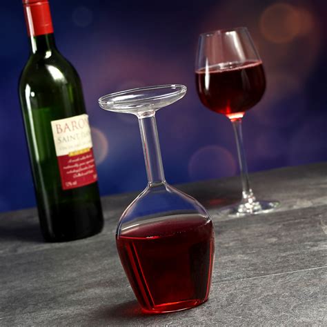 Upside Down Wine Glass 375ml Novelty Wine Glass T Ebay