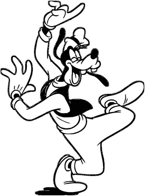 goofy coloring pages