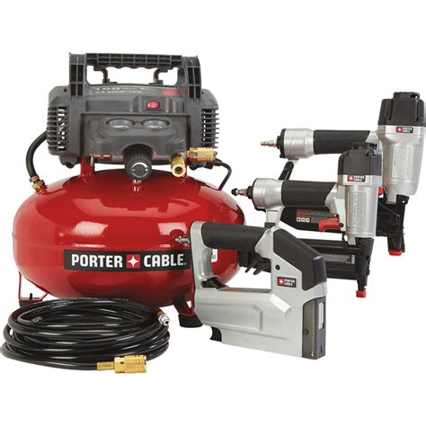 Porter Cable 3 Pc Reconditioned Finish Nailer And Brad Nailer Combo