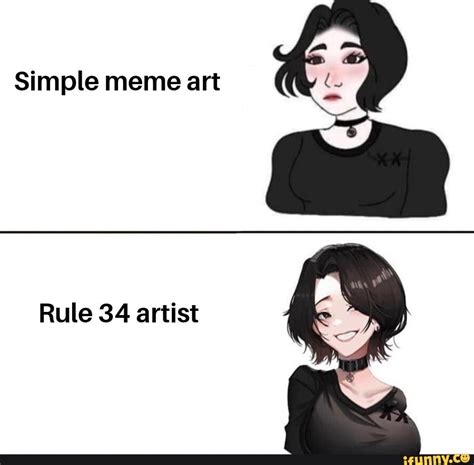 Simple Meme Art Rule 34 Artist Ifunny