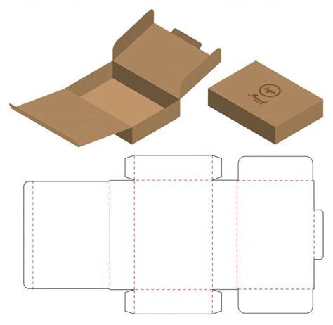 diseno de plantilla troquelada caja de embalaje box packaging templates