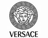 Versace Logo Medusa Stencil High Drawing Brand Logos Symbol Fashion Luxury Vector Marca Clothing Wallpaper Tattoo Painting Pack Quality Size sketch template