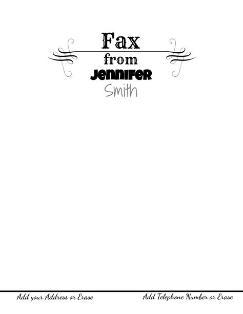 fax cover letter