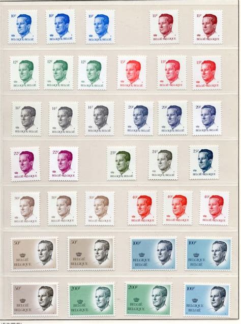 belgie partij postzegels op leuchtturm met kleurverschil catawiki