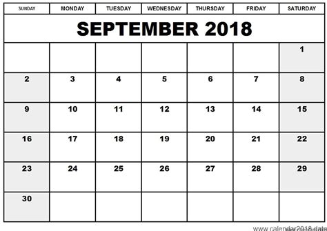 print calendar month september  template calendar design