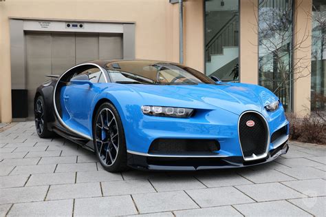 blue bugatti chiron       million carscoops