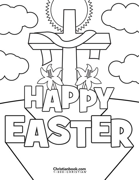 printable easter coloring page