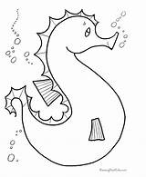 Preschool Coloring Pages Printable Color Colouring Seahorse Animal Water Print Worksheets Summer Activities Beach Quotes Sheets Preschoolers Kids Learning Carle sketch template