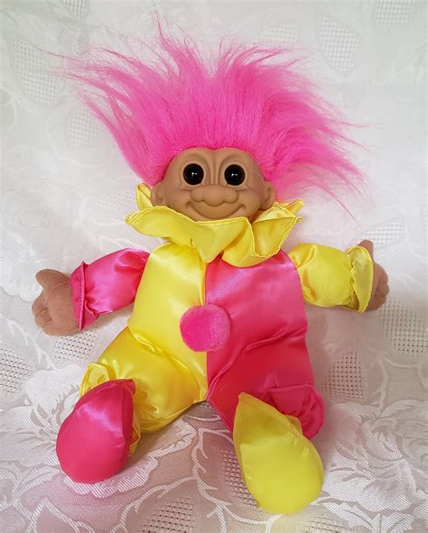 russ berrie company troll clown doll aunt gladys attic
