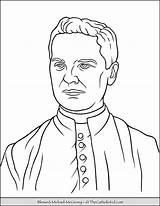 Mcgivney Blessed Thecatholickid Priest Columbus Knights Saint Carlo sketch template