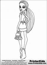 Monster High Abbey Pages Coloring Getdrawings sketch template