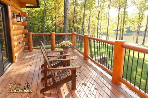 deck railings  log home google search cabin deck ideas cabin decks cabin porch porch