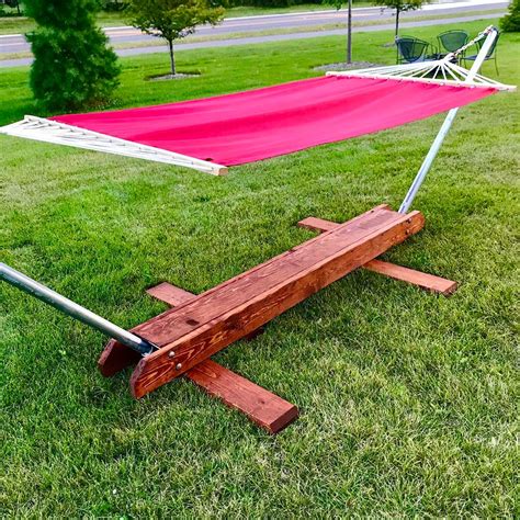 build  foldable hammock stand diy family handyman