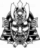 Samurai Maske Japanse Tatoeages sketch template