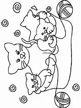 Katten Kleurplaat Kleurplaten Poezen Katze Poes Ausmalbilder Kleuren Hond Poesjes Printen Malvorlage Uitprinten Ausmalbild Kleurplatenenzo Wol Bolletje Regenboog Zo Huisdieren sketch template