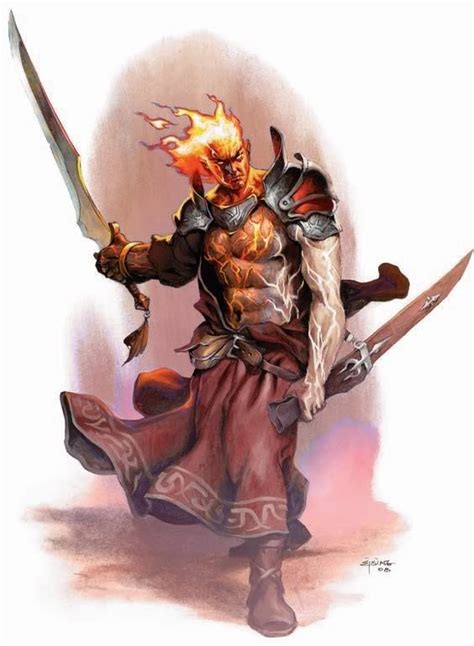 Fire Genasi In 2020 Dungeons Dragons Characters