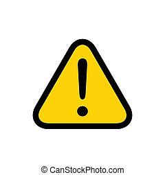 warning sign icon character illustration   funny cartoon warning sign character  eyes