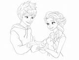 Jack Elsa Frost Coloring Pages Getcolorings Getdrawings Color sketch template