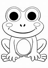 Coloring Frogs Print Pages Printable Color Kids sketch template