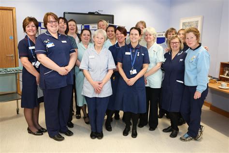 britains longest serving nurse  celebrating  years   job