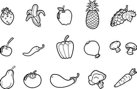 printable fruits coloring pages  coloring  drawing
