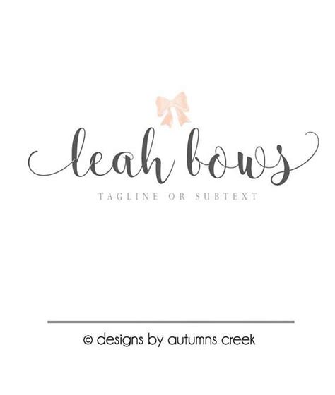 bow logo logo design ribbon logo premade logo bows logo logo logo