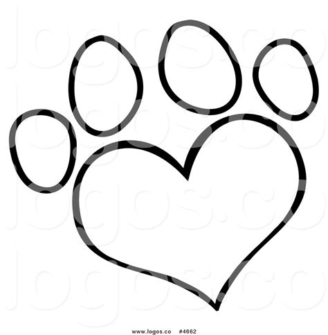 panther paw coloring pge clipart