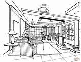 Coloring Room Living Pages Large Printable Interior Drawing Supercoloring Version sketch template