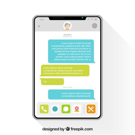 vector messenger app  chat   mobile