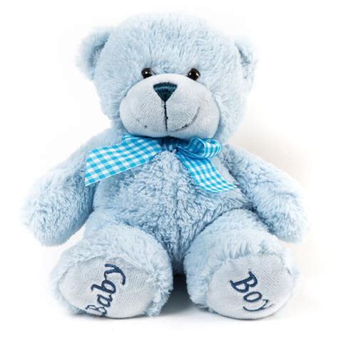 baby boy teddy bear soft toy rays florist add  gifts