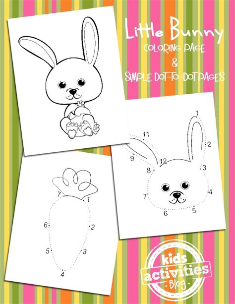 simple bunny coloring pages  easter