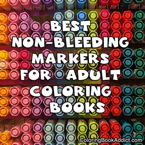 markers  adult coloring books  dont bleed   paper
