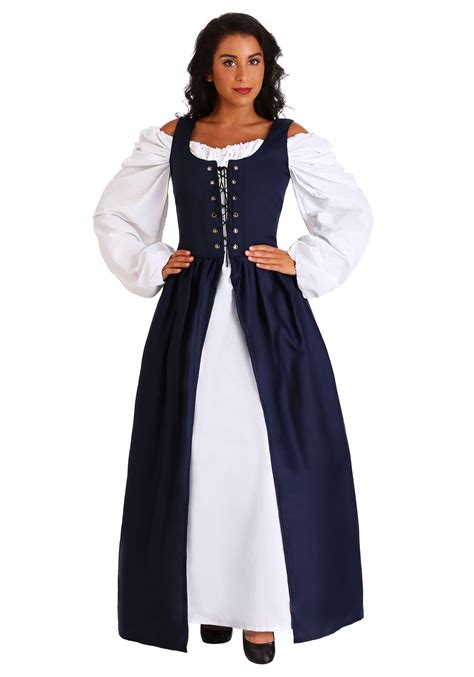 womens navy irish renaissance dress costume