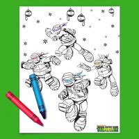 teenage mutant ninja turtles holiday coloring page nickelodeon parents