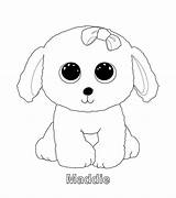 Beanie Coloring Boo Pages Boos Ty Maddie Dogs Colorear Sheets Kids Party Printable Dog Para Birthdays Penguin Babies Cat Colouring sketch template