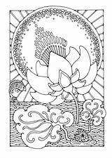 Lotus Loto Colorear Flor Kleurplaat Malvorlage Fiore Budistas Zen Ausmalbild Schulbilder Schoolplaten Zum Dran Florece Nilo Acuática Planta Indio Sagrado sketch template