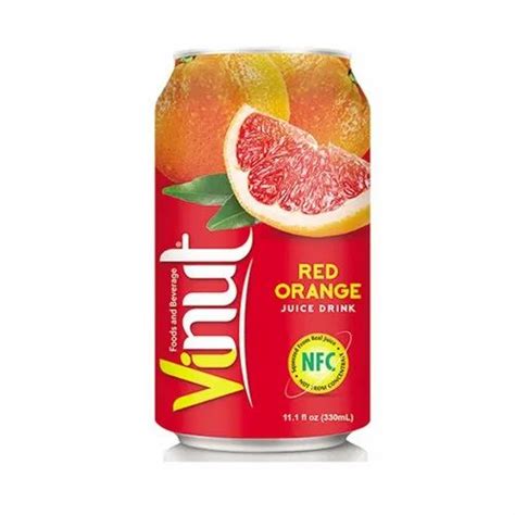 Vinut Red Orange Fruit Juice With Pulp 330 Ml Packaging Type