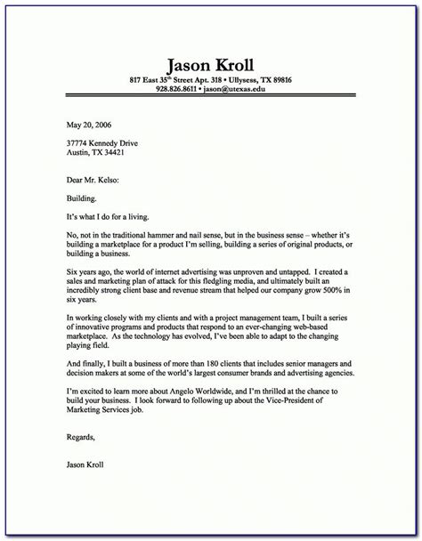 proper cover letter format resume cover letter examples writing