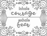 Courage Afraid sketch template