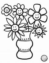 Coloring Happy Pages Flowers Color Adventure Printable sketch template