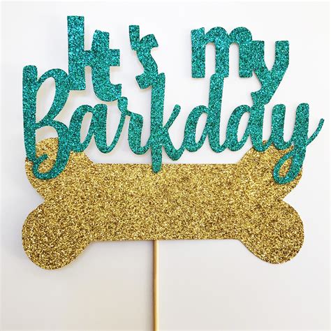 dogs barkday cake topper cake toppers