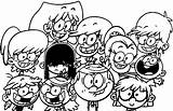 Coloring Loud House Pages Family Popular sketch template