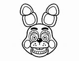 Bonnie Toy Coloring Nights Five Face Freddy Colorear Coloringcrew Print sketch template