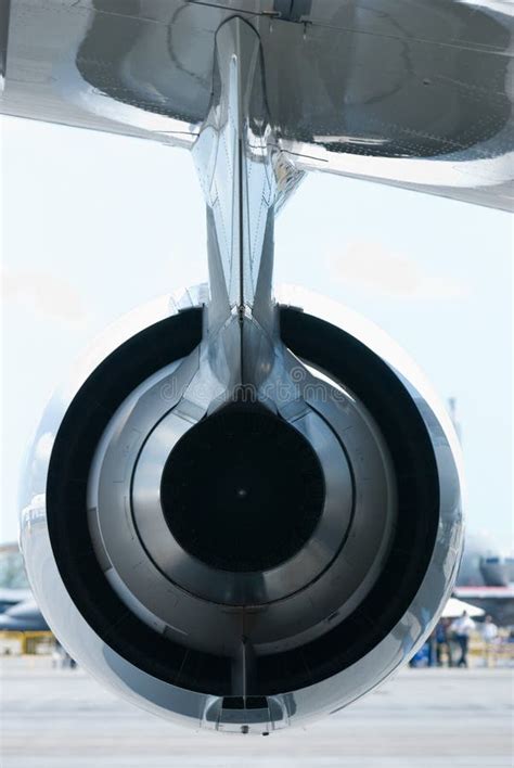 view   jet engine stock image image  gray