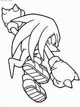 Knuckles Sonic Coloring Echidna Colorare Disegni Jumping Blaze Colorkid Xcolorings sketch template