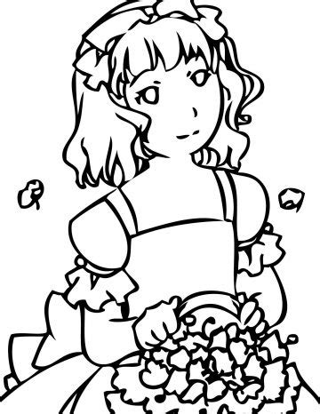 flower girl coloring pages  getdrawings